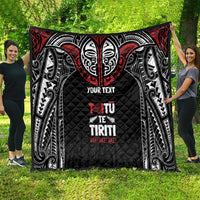 Aotearoa Maori Personalized Quilt Toitu Te Tiriti Ake! Ake! Ake!