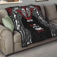 Aotearoa Maori Personalized Quilt Toitu Te Tiriti Ake! Ake! Ake!