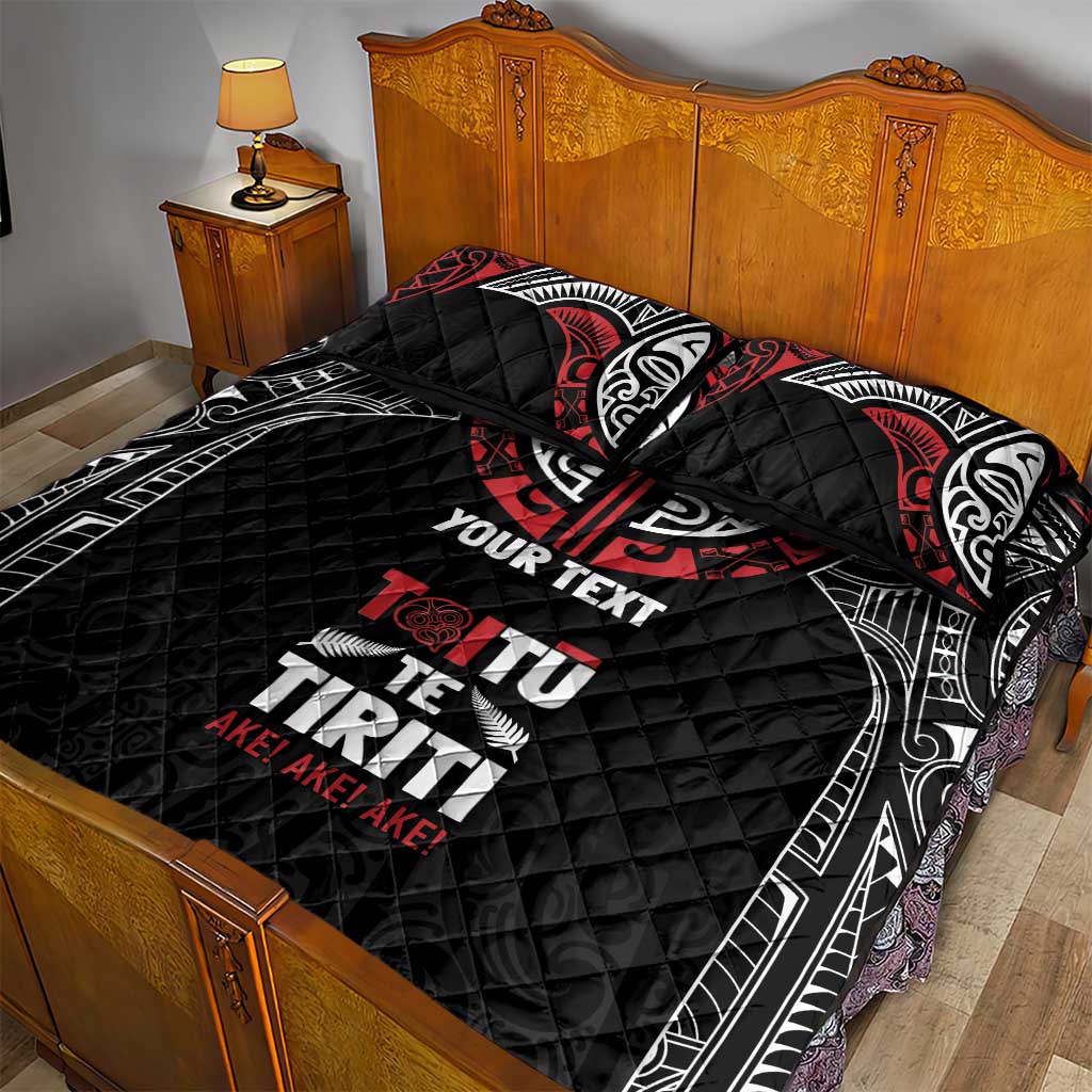 Aotearoa Maori Personalized Quilt Bed Set Toitu Te Tiriti Ake! Ake! Ake! LT7 - Polynesian Pride