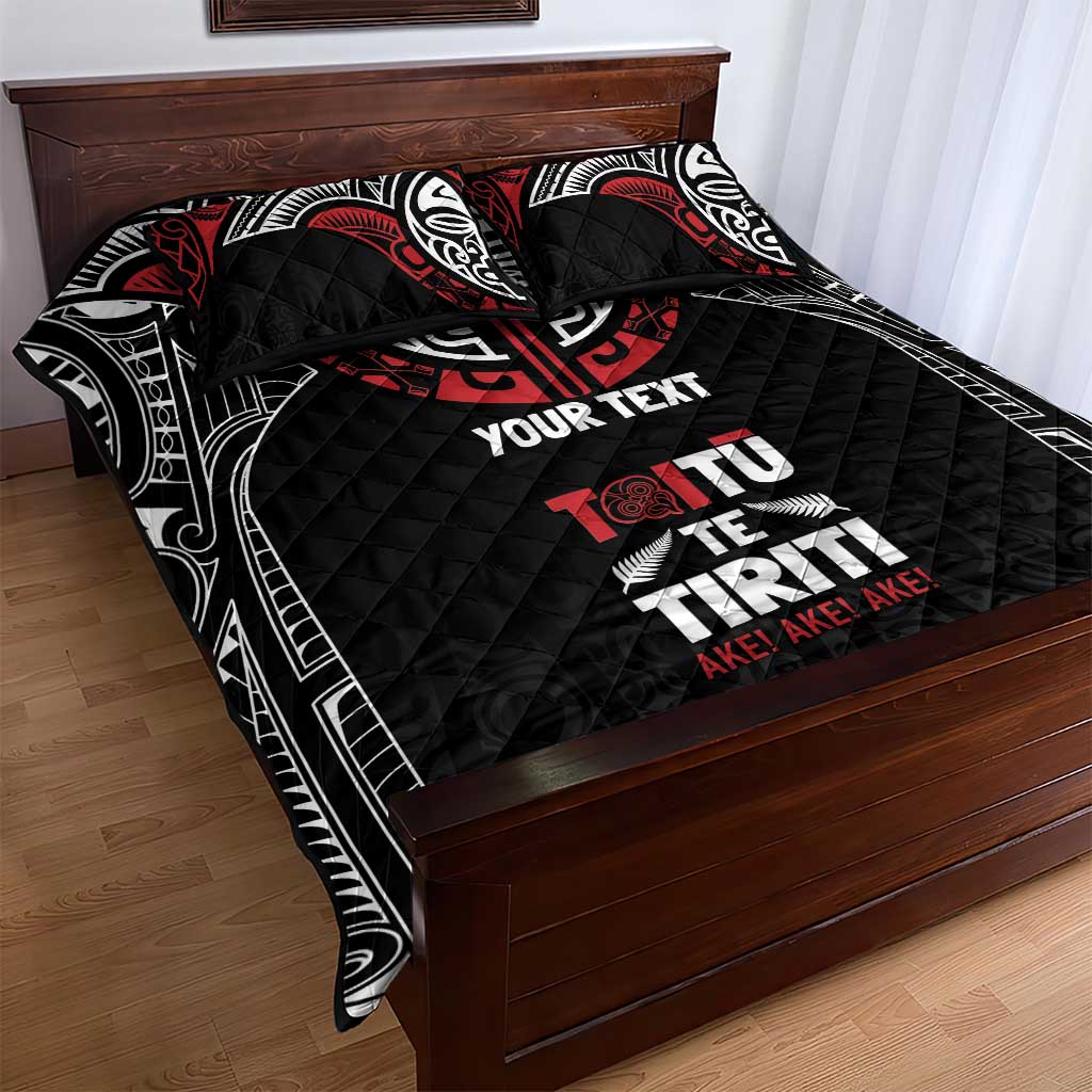 Aotearoa Maori Personalized Quilt Bed Set Toitu Te Tiriti Ake! Ake! Ake! LT7 - Polynesian Pride