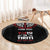 Aotearoa Maori Personalized Round Carpet Toitu Te Tiriti Ake! Ake! Ake!