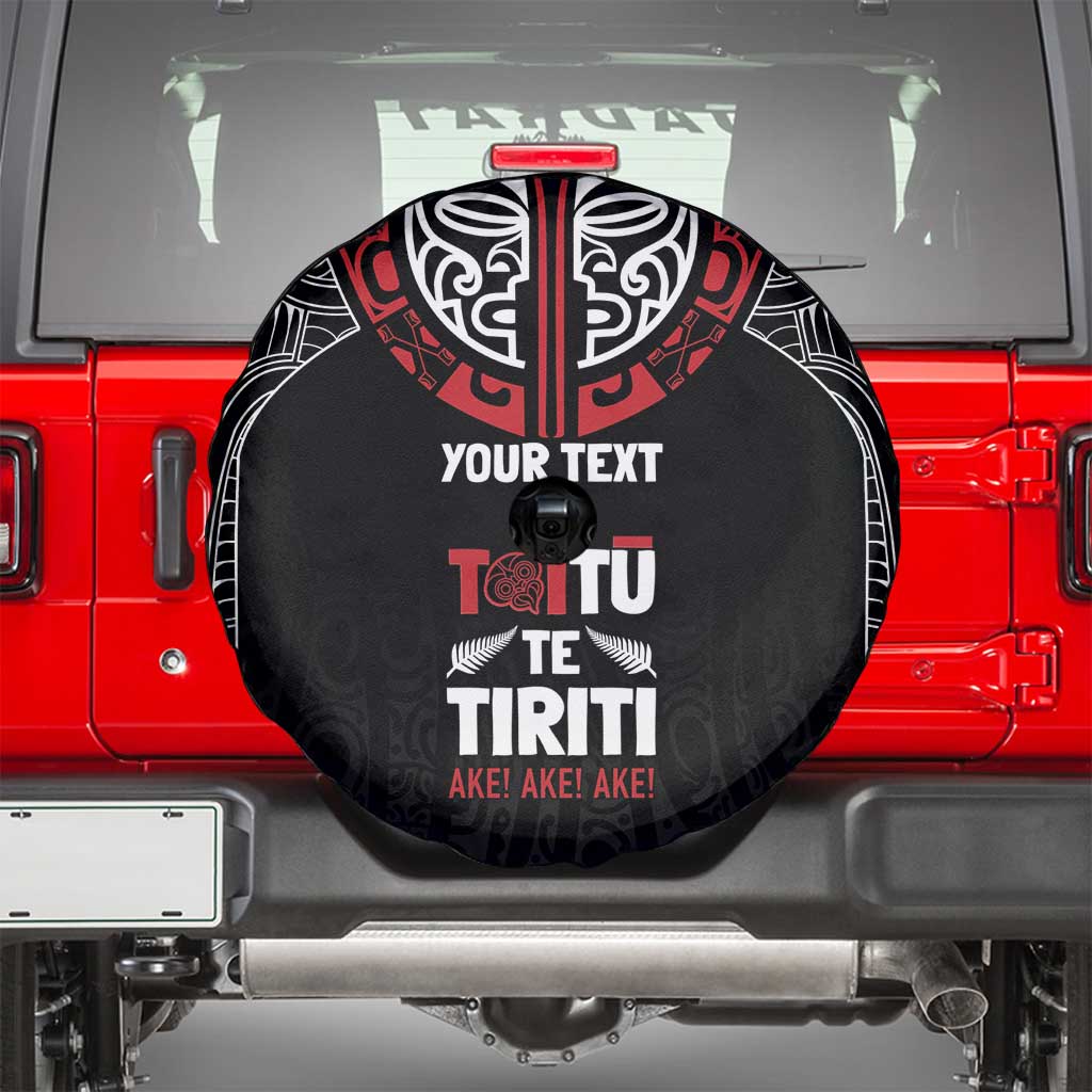 Aotearoa Maori Personalized Spare Tire Cover Toitu Te Tiriti Ake! Ake! Ake! LT7 - Polynesian Pride