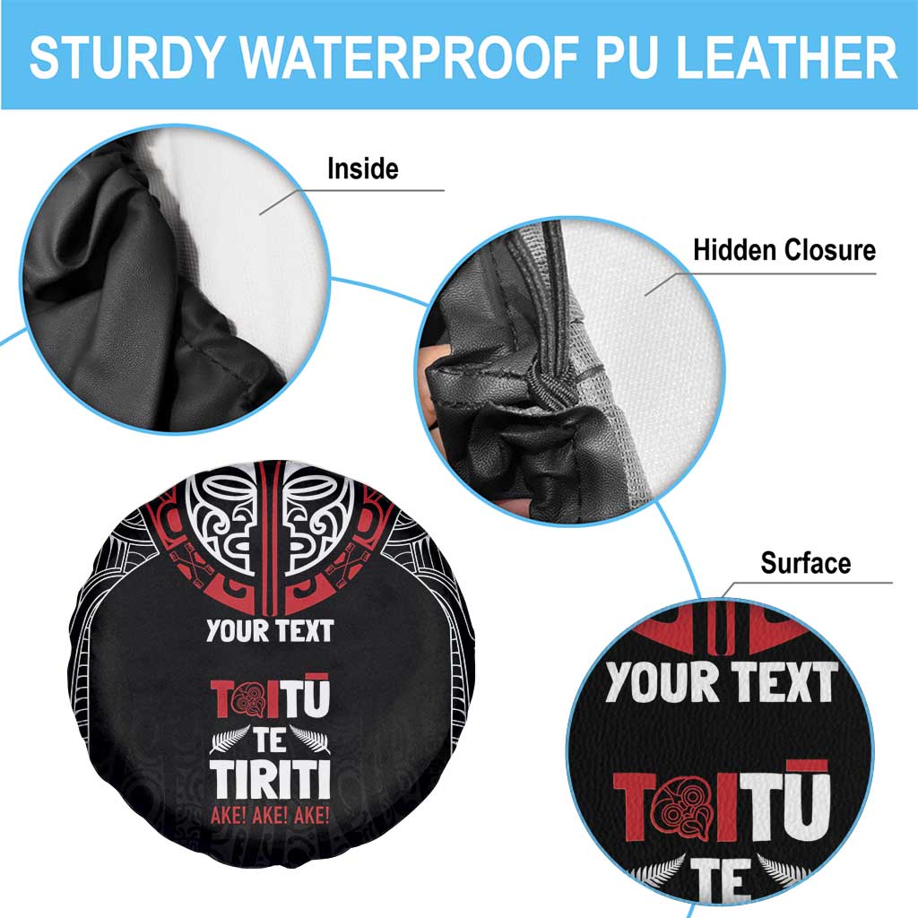 Aotearoa Maori Personalized Spare Tire Cover Toitu Te Tiriti Ake! Ake! Ake! LT7 - Polynesian Pride