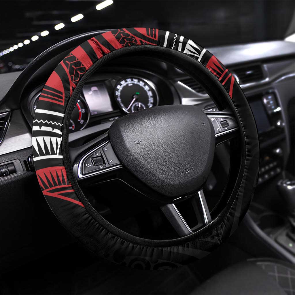 Aotearoa Maori Steering Wheel Cover Toitu Te Tiriti Ake! Ake! Ake!