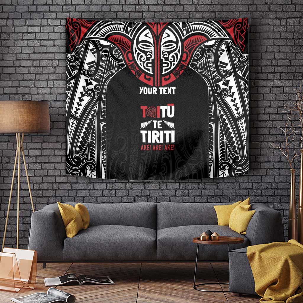 Aotearoa Maori Personalized Tapestry Toitu Te Tiriti Ake! Ake! Ake!