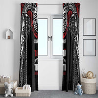 Aotearoa Maori Personalized Window Curtain Toitu Te Tiriti Ake! Ake! Ake! LT7 - Polynesian Pride
