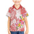 Polynesian Women's Day Wahine Family Matching Mermaid Dress and Hawaiian Shirt Plumeria Marble Glaze - Pink LT7 Son's Shirt Pink - Polynesian Pride