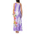 Polynesian Women's Day Wahine Tank Maxi Dress Plumeria Marble Glaze - Purple LT7 - Polynesian Pride