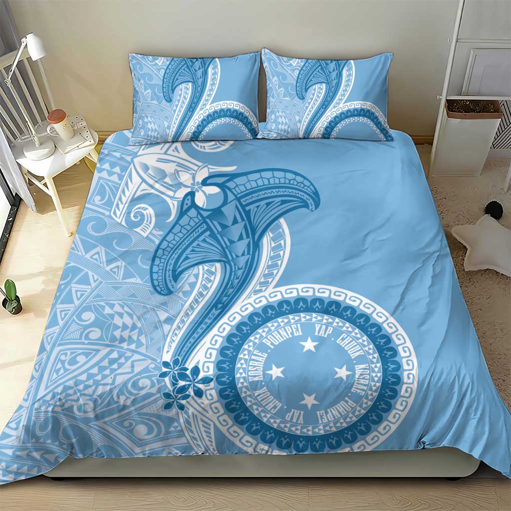 Micronesia FSM Bedding Set Shark and Manta Classic Style