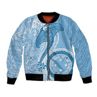 Micronesia FSM Bomber Jacket Shark and Manta Classic Style