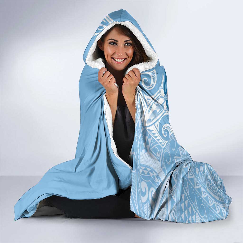 Micronesia FSM Hooded Blanket Shark and Manta Classic Style