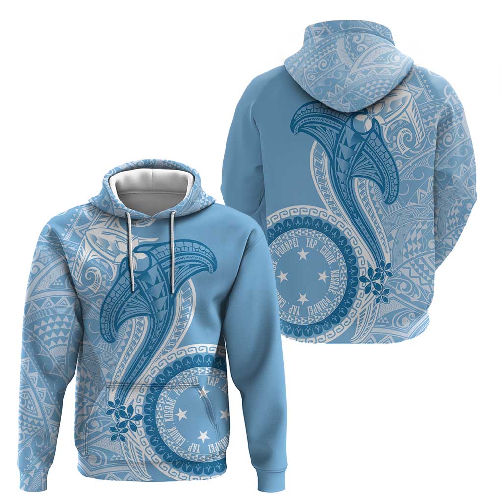 Micronesia FSM Hoodie Shark and Manta Classic Style