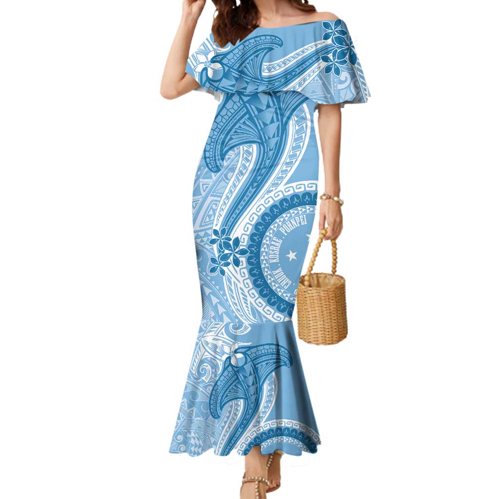 Micronesia FSM Mermaid Dress Shark and Manta Classic Style