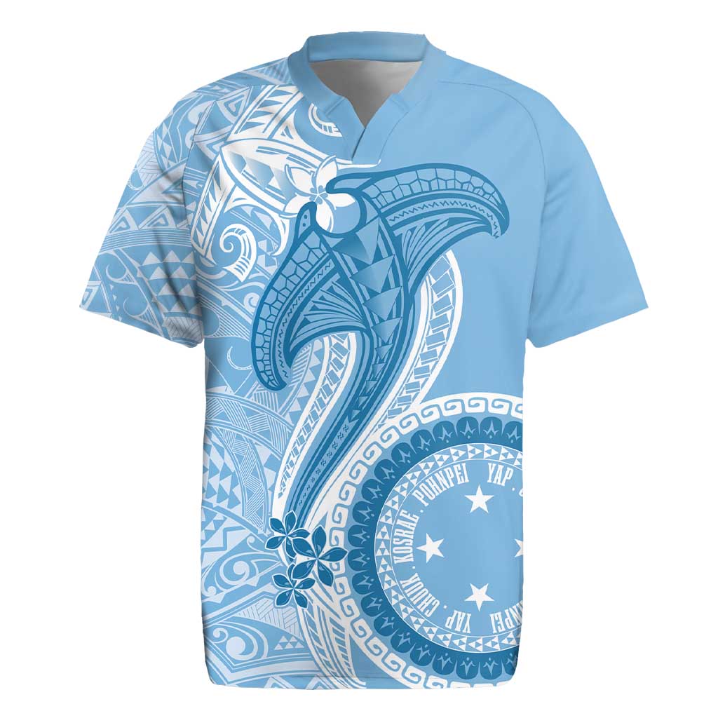 Micronesia FSM Rugby Jersey Shark and Manta Classic Style