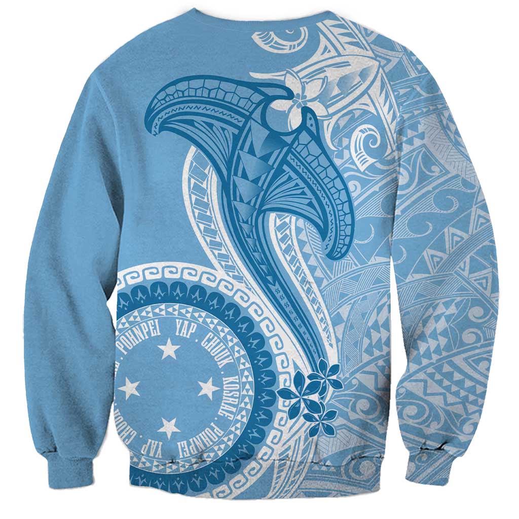 Micronesia FSM Sweatshirt Shark and Manta Classic Style