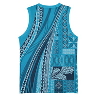 Pasifika Women's Day - Samoa Siapo Malu Tattoo Inspired Basketball Jersey Turquoise LT7 - Polynesian Pride