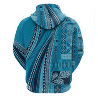 Pasifika Women's Day - Samoa Siapo Malu Tattoo Inspired Hoodie Turquoise LT7 - Polynesian Pride
