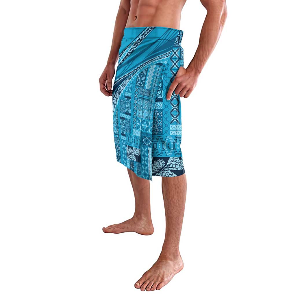 Pasifika Women's Day - Samoa Siapo Malu Tattoo Inspired Lavalava Turquoise