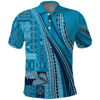 Pasifika Women's Day - Samoa Siapo Malu Tattoo Inspired Polo Shirt Turquoise LT7 Turquoise - Polynesian Pride