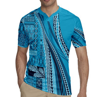 Pasifika Women's Day - Samoa Siapo Malu Tattoo Inspired Rugby Jersey Turquoise LT7 - Polynesian Pride