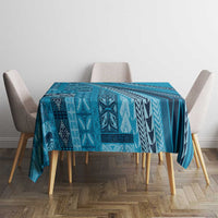 Pasifika Women's Day - Samoa Siapo Malu Tattoo Inspired Tablecloth Turquoise LT7 - Polynesian Pride