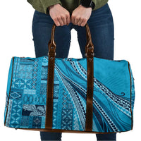 Pasifika Women's Day - Samoa Siapo Malu Tattoo Inspired Travel Bag Turquoise LT7 Turquoise - Polynesian Pride
