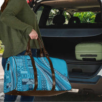 Pasifika Women's Day - Samoa Siapo Malu Tattoo Inspired Travel Bag Turquoise LT7 - Polynesian Pride