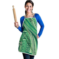 Pasifika Women's Day - Samoa Siapo Malu Tattoo Inspired Apron Jade LT7 - Polynesian Pride