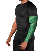 Pasifika Women's Day - Samoa Siapo Malu Tattoo Inspired Arm Sleeves Jade LT7 - Polynesian Pride