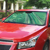 Pasifika Women's Day - Samoa Siapo Malu Tattoo Inspired Auto Sun Shade Jade