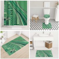 Pasifika Women's Day - Samoa Siapo Malu Tattoo Inspired Bathroom Set Jade LT7 - Polynesian Pride