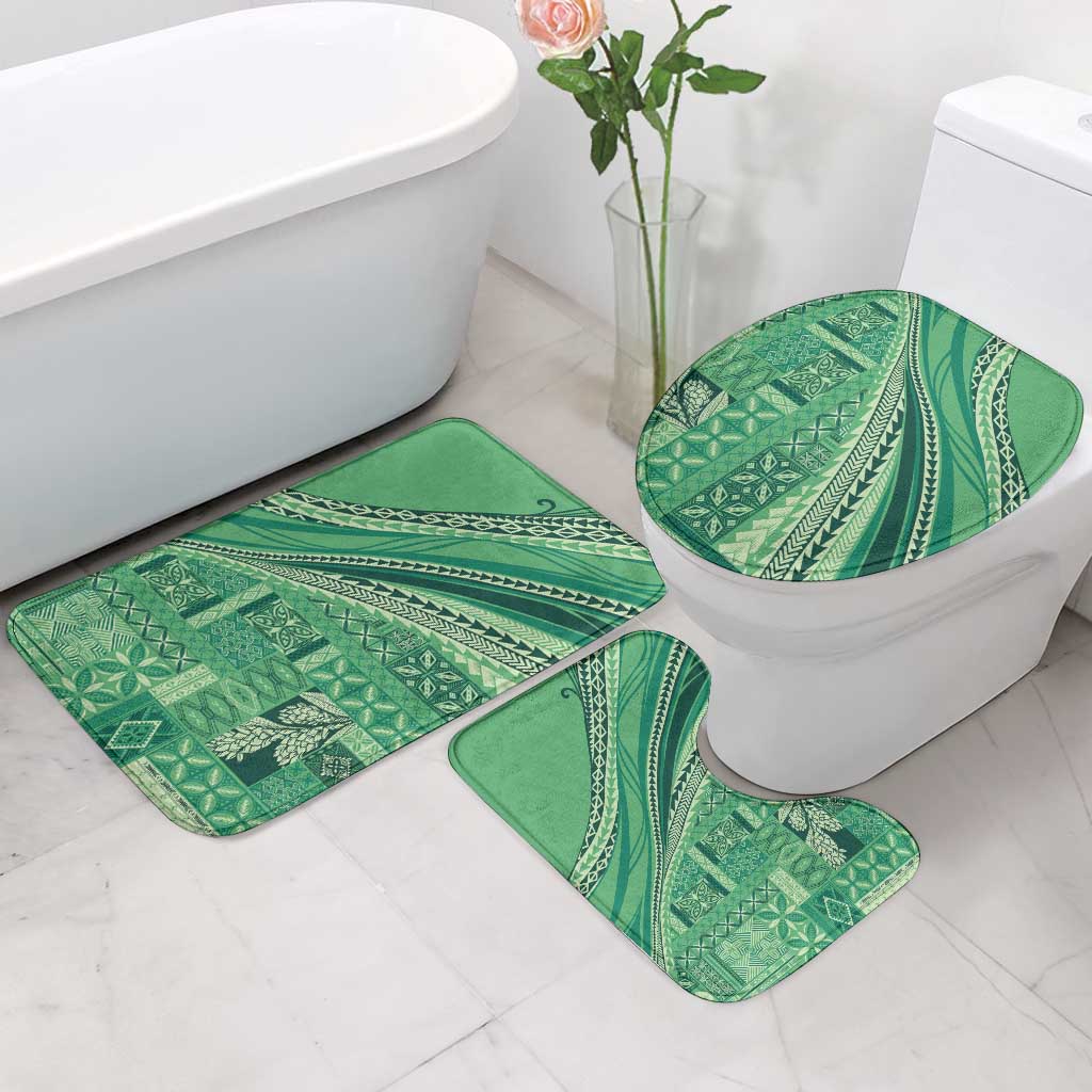 Pasifika Women's Day - Samoa Siapo Malu Tattoo Inspired Bathroom Set Jade LT7 - Polynesian Pride