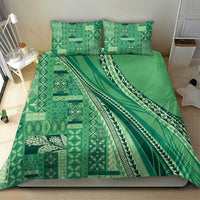 Pasifika Women's Day - Samoa Siapo Malu Tattoo Inspired Bedding Set Jade LT7 - Polynesian Pride