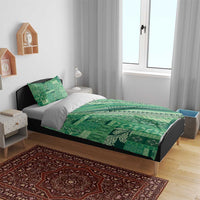 Pasifika Women's Day - Samoa Siapo Malu Tattoo Inspired Bedding Set Jade LT7 - Polynesian Pride