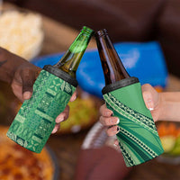 Pasifika Women's Day - Samoa Siapo Malu Tattoo Inspired 4 in 1 Can Cooler Tumbler Jade
