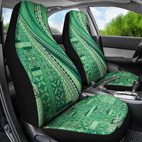 Pasifika Women's Day - Samoa Siapo Malu Tattoo Inspired Car Seat Cover Jade LT7 - Polynesian Pride