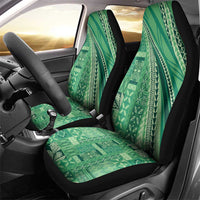 Pasifika Women's Day - Samoa Siapo Malu Tattoo Inspired Car Seat Cover Jade LT7 - Polynesian Pride