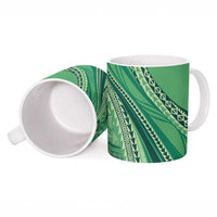 Pasifika Women's Day - Samoa Siapo Malu Tattoo Inspired Ceramic Mug Jade LT7 - Polynesian Pride