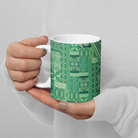 Pasifika Women's Day - Samoa Siapo Malu Tattoo Inspired Ceramic Mug Jade LT7 - Polynesian Pride