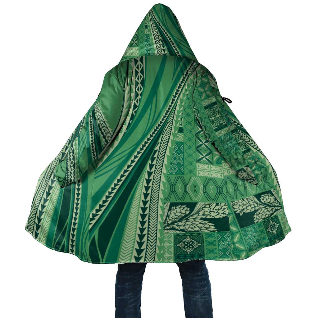 Pasifika Women's Day - Samoa Siapo Malu Tattoo Inspired Cloak Jade LT7 Unisex Jade - Polynesian Pride
