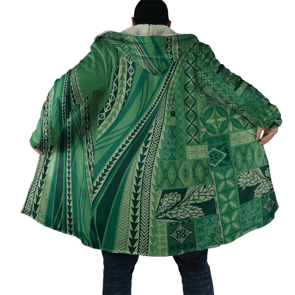 Pasifika Women's Day - Samoa Siapo Malu Tattoo Inspired Cloak Jade LT7 - Polynesian Pride