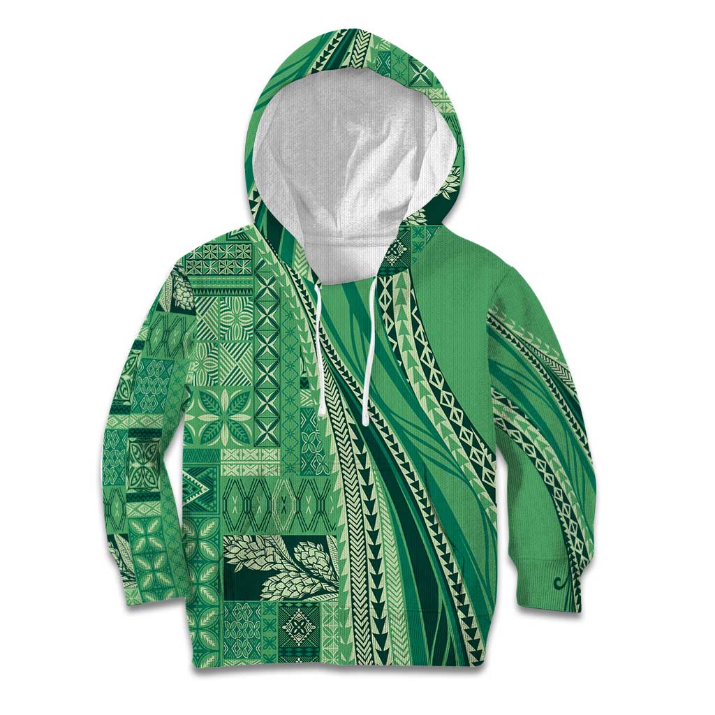 Pasifika Women's Day - Samoa Siapo Malu Tattoo Inspired Kid Hoodie Jade LT7 Hoodie Jade - Polynesian Pride
