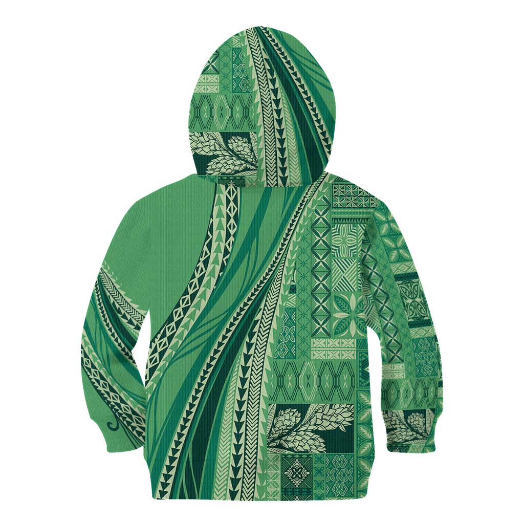 Pasifika Women's Day - Samoa Siapo Malu Tattoo Inspired Kid Hoodie Jade LT7 - Polynesian Pride