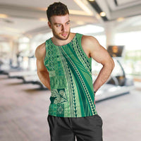 Pasifika Women's Day - Samoa Siapo Malu Tattoo Inspired Men Tank Top Jade LT7 Jade - Polynesian Pride