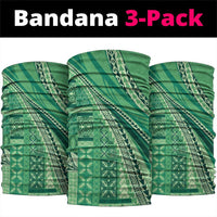 Pasifika Women's Day - Samoa Siapo Malu Tattoo Inspired Neck Gaiter Jade LT7 package One Size: 25*50cm Jade - Polynesian Pride