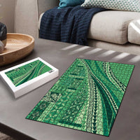 Pasifika Women's Day - Samoa Siapo Malu Tattoo Inspired Puzzle Jade