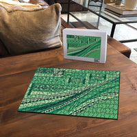 Pasifika Women's Day - Samoa Siapo Malu Tattoo Inspired Puzzle Jade