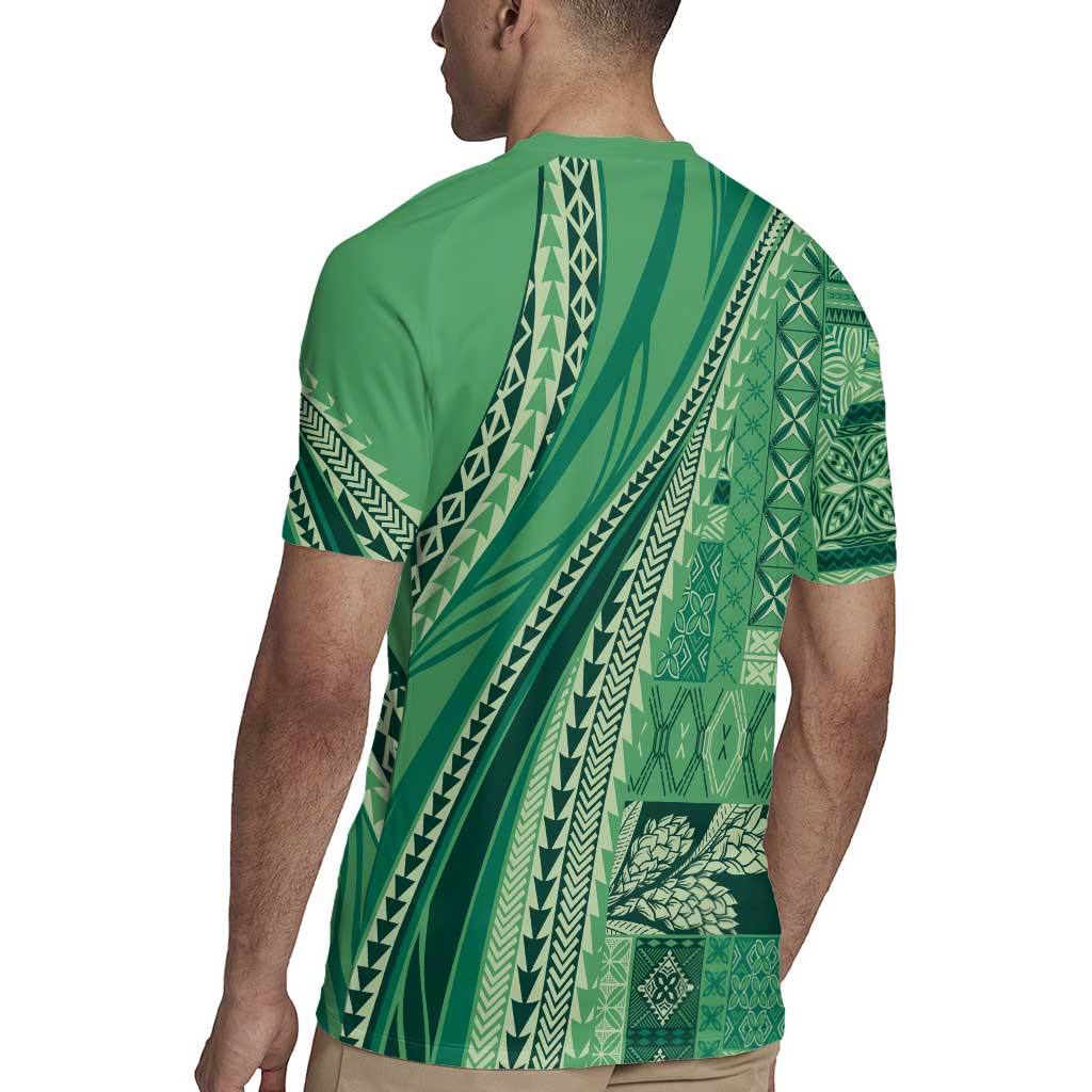 Pasifika Women's Day - Samoa Siapo Malu Tattoo Inspired Rugby Jersey Jade LT7 - Polynesian Pride