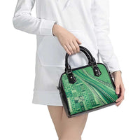 Pasifika Women's Day - Samoa Siapo Malu Tattoo Inspired Shoulder Handbag Jade LT7 - Polynesian Pride