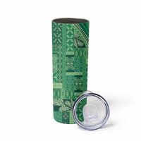 Pasifika Women's Day - Samoa Siapo Malu Tattoo Inspired Skinny Tumbler Jade LT7 - Polynesian Pride